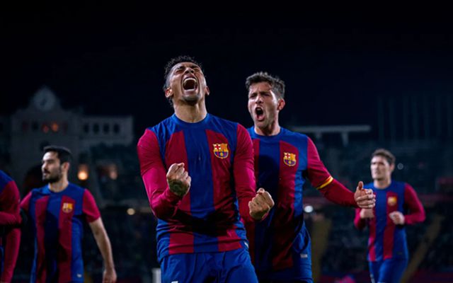 巴萨控球率高，轻松摆脱对手