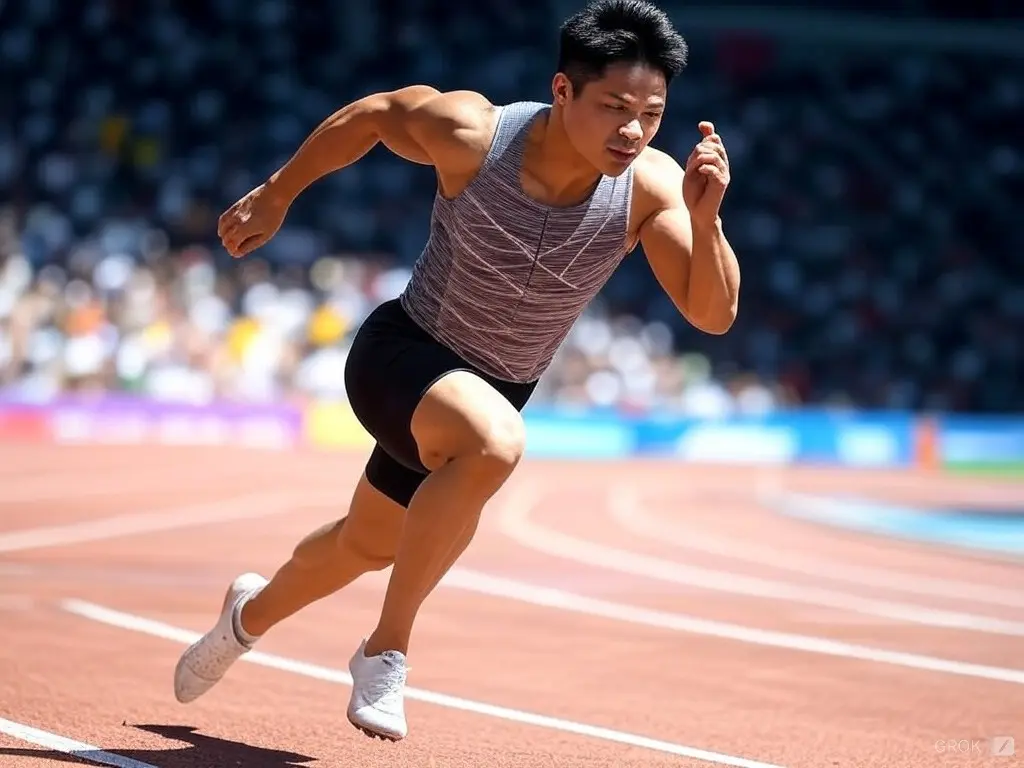 神奇一步登天，短跑选手风采独具